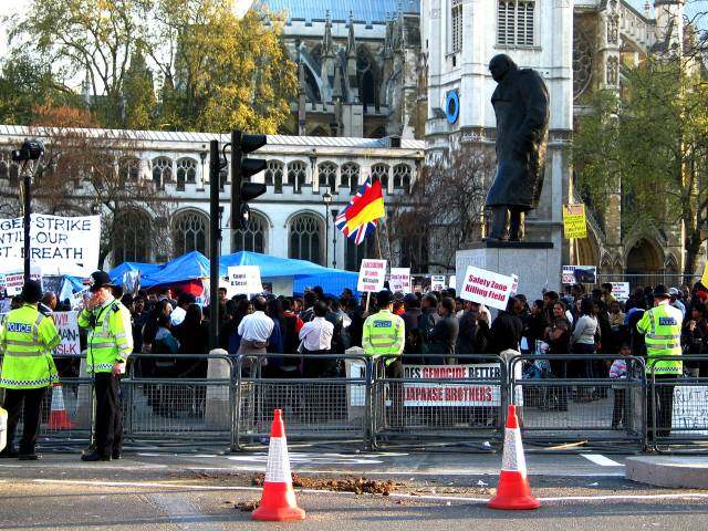 Tamil demonstration