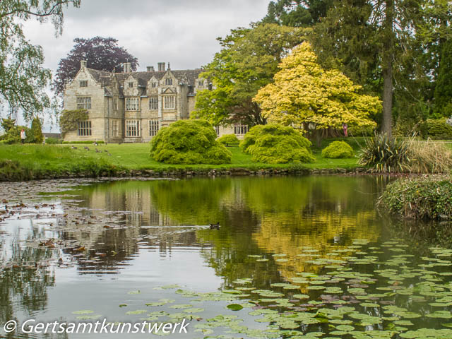 Lake and mansion