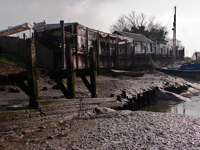 Riverside huts